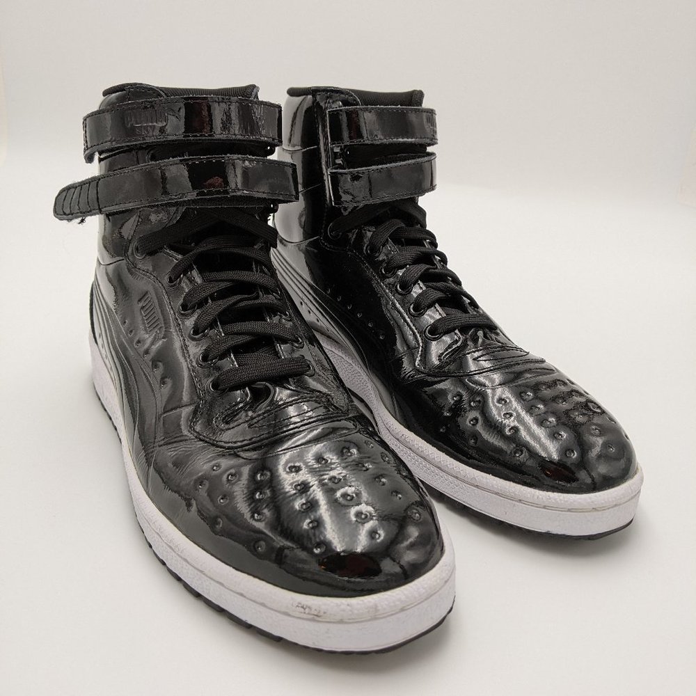 Puma Sky II Patent Leather Emboss  Size 10 (Black)